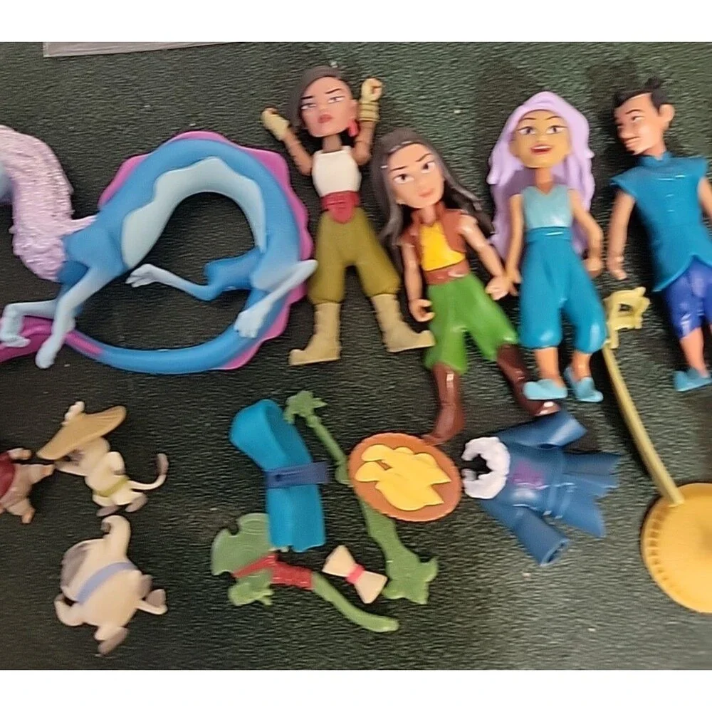 Disney Raya and the Last Dragon‎ Toy Figures Playset cake toppers